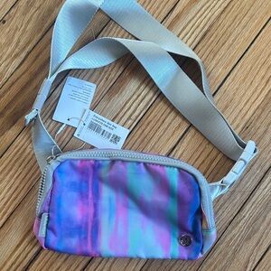 Lululemon Iridescent Watercolor Crossbody Bag in Purple Blue Teal NWT.